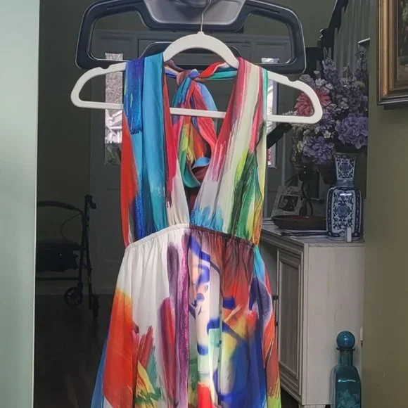 Latiste by Amy Open Back Maxi Dress Size Large - Picture 6 of 15